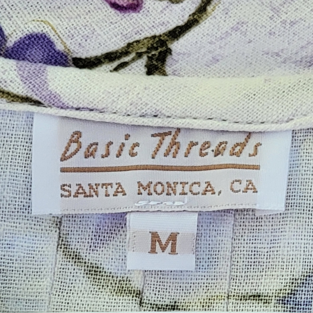 Floral Linen Shirt by Basic Threads - Picture 3 of 16